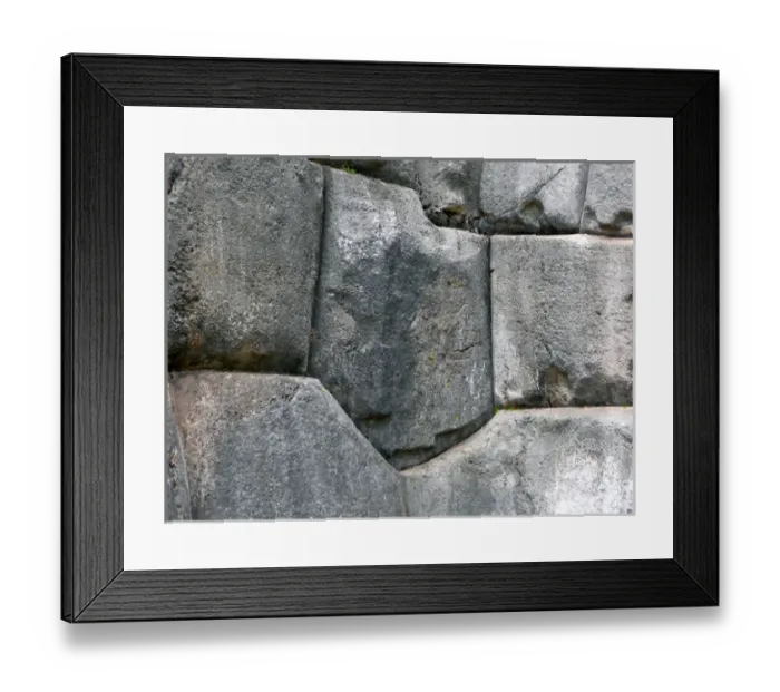 Framed Print : South America, Peru, Cusco. Stones of the fortress of Sacsayhuaman, on the outskirts Framed Print : South America, Peru, Cusco. Stones of the fortress of Sacsayhuaman, on the outskirts