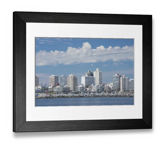 Framed Print : Uruguay, Punta del Este. Rio de la Plate (River) skyline view of the coastal area Framed Print : Uruguay, Punta del Este. Rio de la Plate (River) skyline view of the coastal area