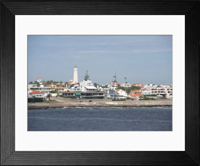 Framed Print : Uruguay, Punta del Este. River (Rio de la Plate) view of the coastal area of Framed Print : Uruguay, Punta del Este. River (Rio de la Plate) view of the coastal area of