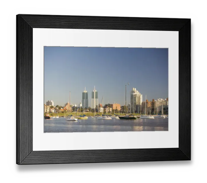 Framed Print : Waterfront view of Montevideo, Uruguay Framed Print : Waterfront view of Montevideo, Uruguay