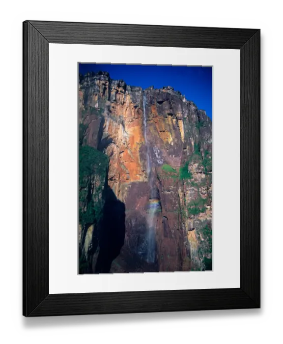 Framed Print : Angel Falls in Venezuela. angel falls, waterfall, vertical, drop, venezuela