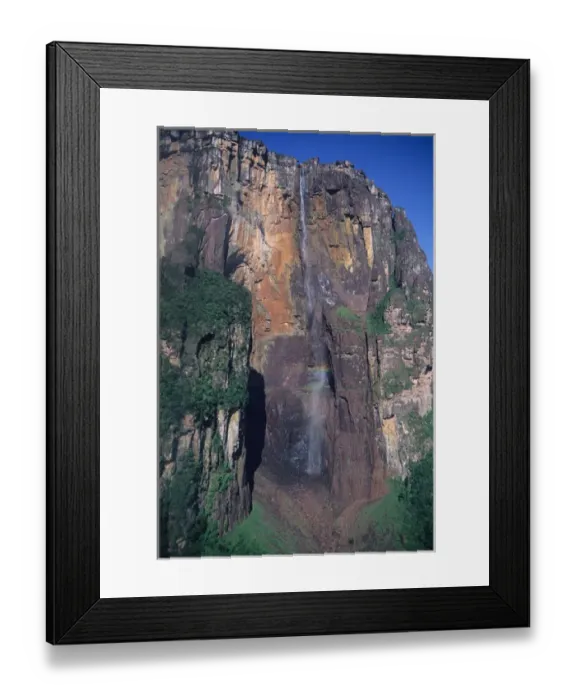 Framed Print : Angel Falls in Venezuela, highest falls in the world at 1, 000 meters