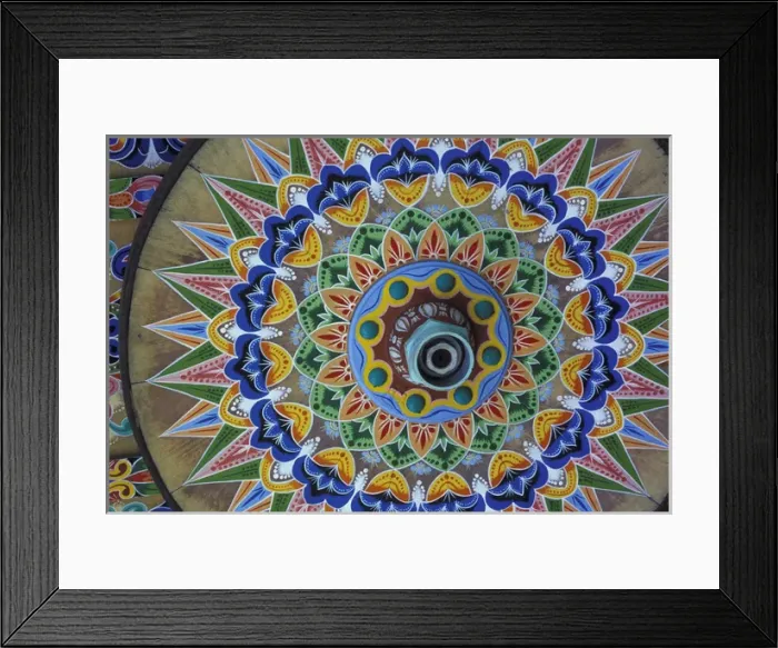 Framed Print : CA, Costa Rica Painted oxcart wheel Framed Print : CA, Costa Rica Painted oxcart wheel