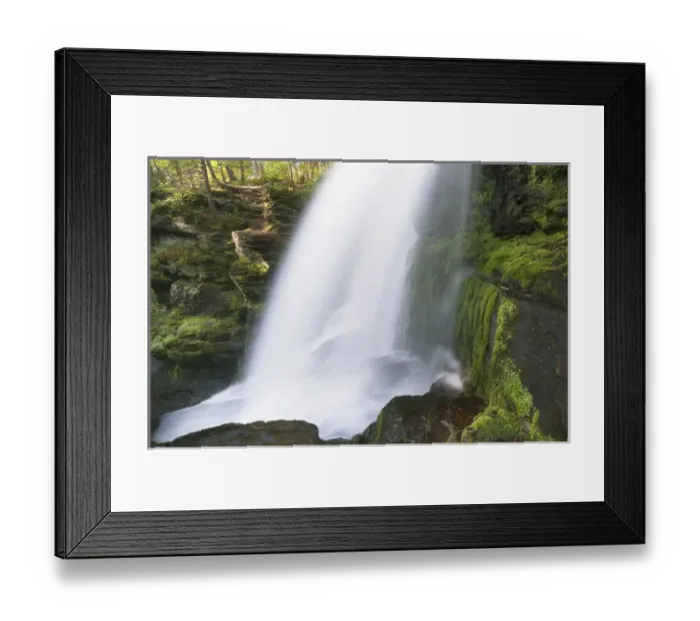 Framed Print : Deleware Water Gap National Recreation Area. Waterfall at Childs Park recreation