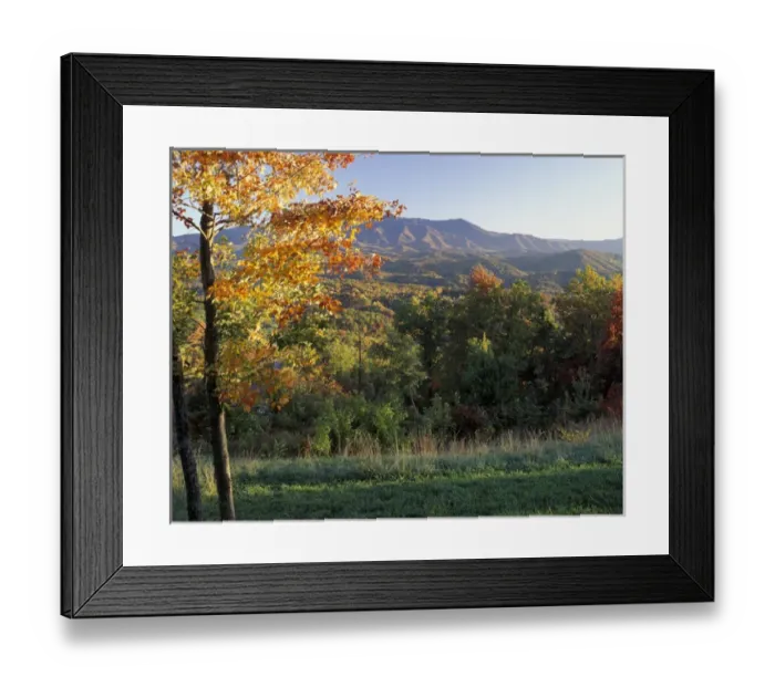 Framed Print : N. A. USA, Tennessee. Great Smokey Mountains National Park. Autumn view looking south Framed Print : N. A. USA, Tennessee. Great Smokey Mountains National Park. Autumn view looking south