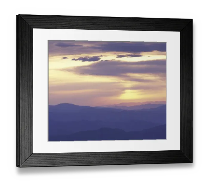 Framed Print : N. A. USA, Tennessee. Great Smokey Mountains National Park. Sunrise from Clingman s Framed Print : N. A. USA, Tennessee. Great Smokey Mountains National Park. Sunrise from Clingman s