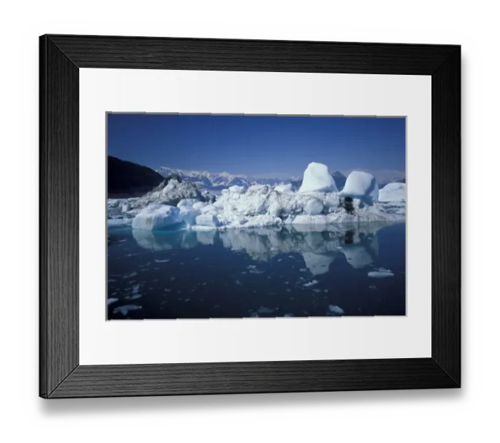 Framed Print : U. S. A. Alaska, Prince William Sound Icebergs floating in Prince William Sound Framed Print : U. S. A. Alaska, Prince William Sound Icebergs floating in Prince William Sound
