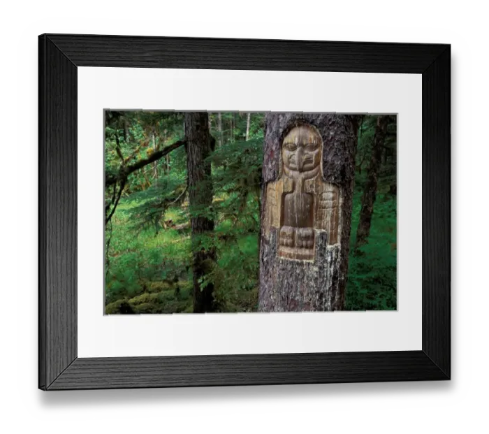 Framed Print : North America, USA, Alaska, Glacier Bay NP, Tlingat carving Framed Print : North America, USA, Alaska, Glacier Bay NP, Tlingat carving