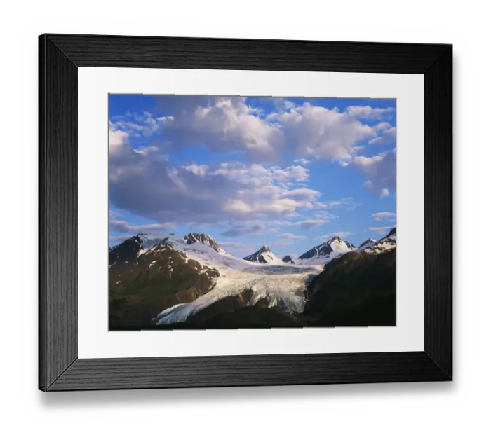 Framed Print : USA, Alaska, Worthington Glacier and Chugach Mountains, Thompson Pass near Valdez Framed Print : USA, Alaska, Worthington Glacier and Chugach Mountains, Thompson Pass near Valdez