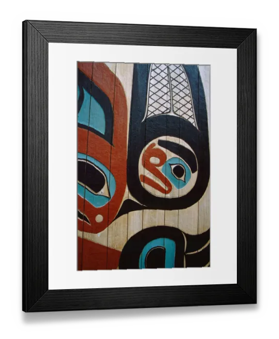 Framed Print : North America, United States, Alaska, Ketchikan, Saxman Totem Park. Tlingit Beaver Clan House Framed Print : North America, United States, Alaska, Ketchikan, Saxman Totem Park. Tlingit Beaver Clan House