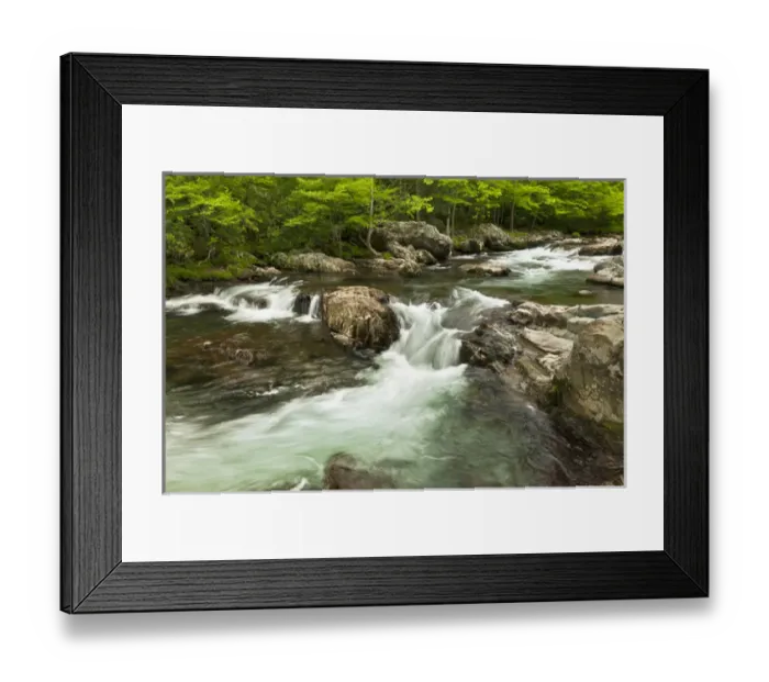Framed Print : Middle Fork of the Little Pigeon River, Great Smoky Mountains National Park, Tennessee