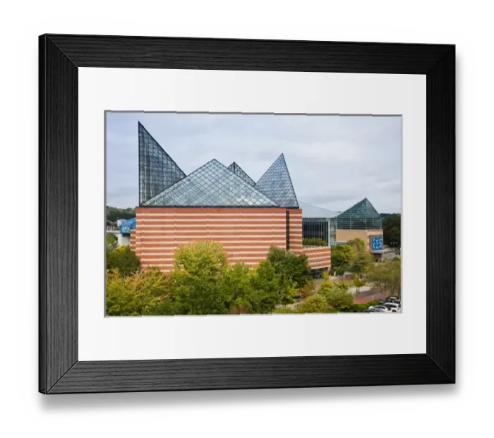 Framed Print : USA, Tennessee, Chattanooga. Tennessee Aquarium, exterior Framed Print : USA, Tennessee, Chattanooga. Tennessee Aquarium, exterior