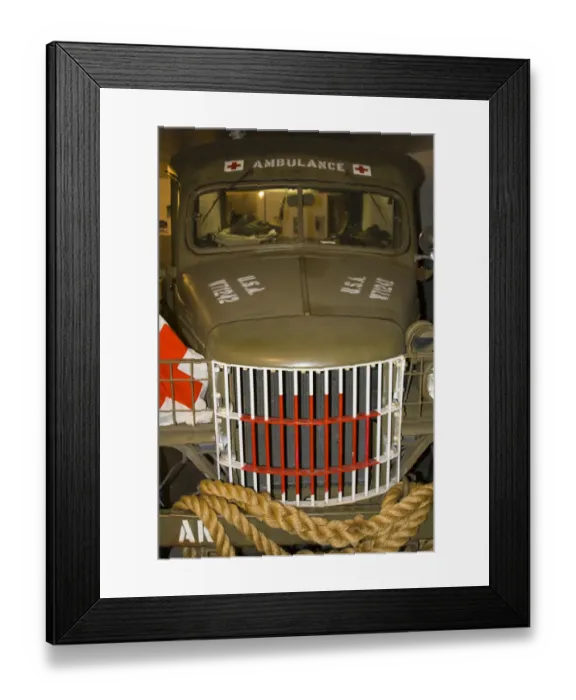 Framed Print : USA, Alaska, Kodiak, WWII Ambulance at Fort Abercrombie, Dodge Half-Ton 4x4 Built in 1941 Framed Print : USA, Alaska, Kodiak, WWII Ambulance at Fort Abercrombie, Dodge Half-Ton 4x4 Built in 1941