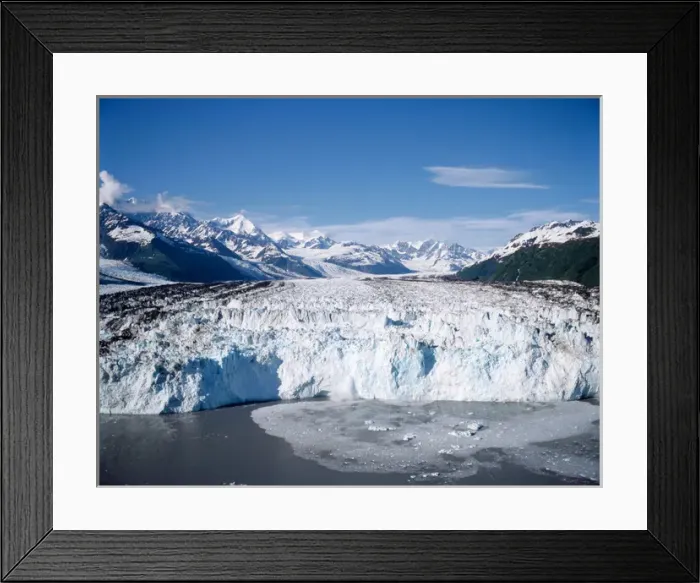 Framed Print : Aerial view of Harvard Glacier and the Chugach Mountains of Chugach National Forest Framed Print : Aerial view of Harvard Glacier and the Chugach Mountains of Chugach National Forest