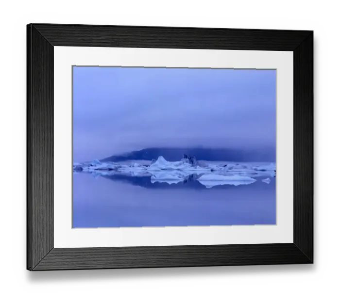 Framed Print : Iceberg, reflection & low clouds. Russell Fiord Wilderness Tongass National Forest Framed Print : Iceberg, reflection & low clouds. Russell Fiord Wilderness Tongass National Forest