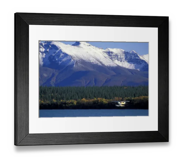 Framed Print : NA, USA, Alaska, Katmai NP, Naknek Lake A Piper Super Cub takes off from Naknek Lake; Mt Framed Print : NA, USA, Alaska, Katmai NP, Naknek Lake A Piper Super Cub takes off from Naknek Lake; Mt