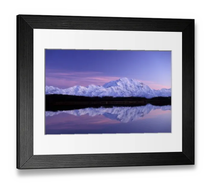 Framed Print : NA, USA, Alaska, Denali NP Mt. McKinley (Denali), showing the north face of Denali
