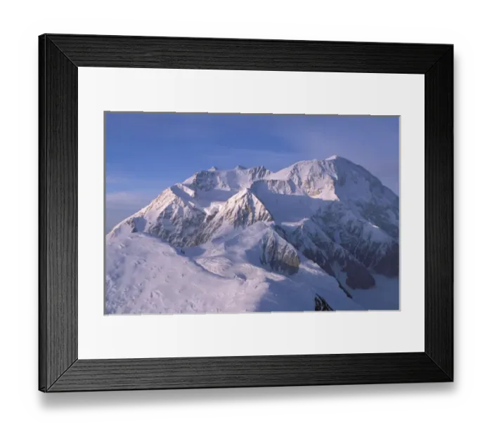 Framed Print : North America, USA, Alaska, Denali National Park. Aerial view looking up the West