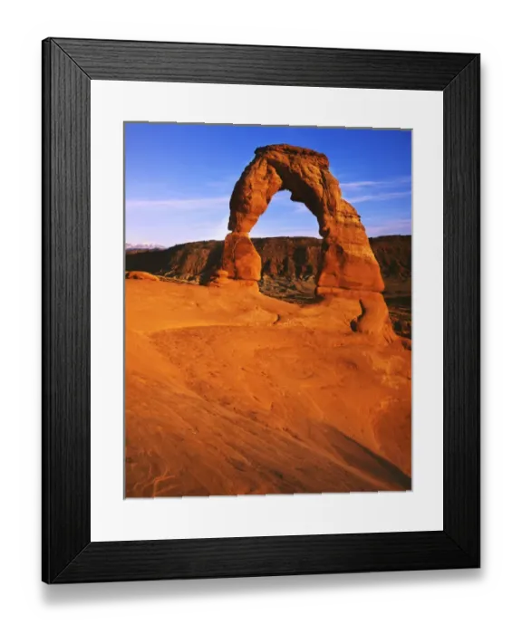 Framed Print : USA, Utah, Arches National Park, Delicate Arch, Landscape Arches