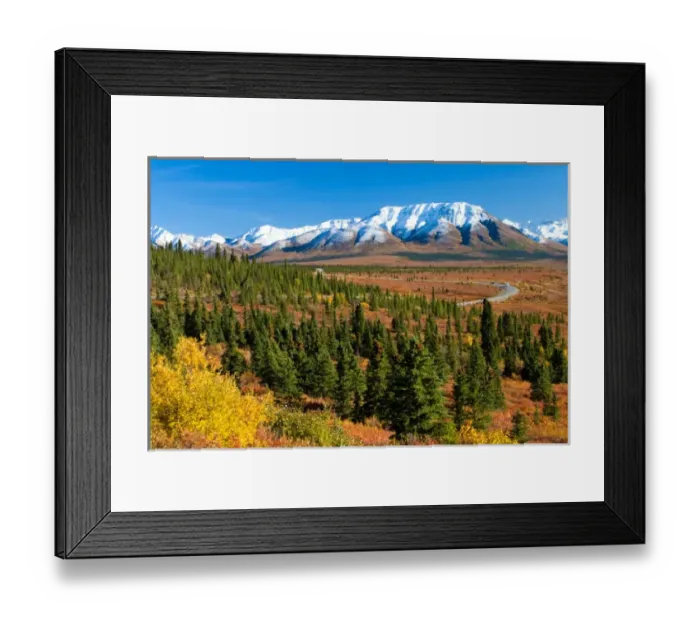 Framed Print : N. A. USA, Alaska. Road in Denali National Park and Preserve Framed Print : N. A. USA, Alaska. Road in Denali National Park and Preserve
