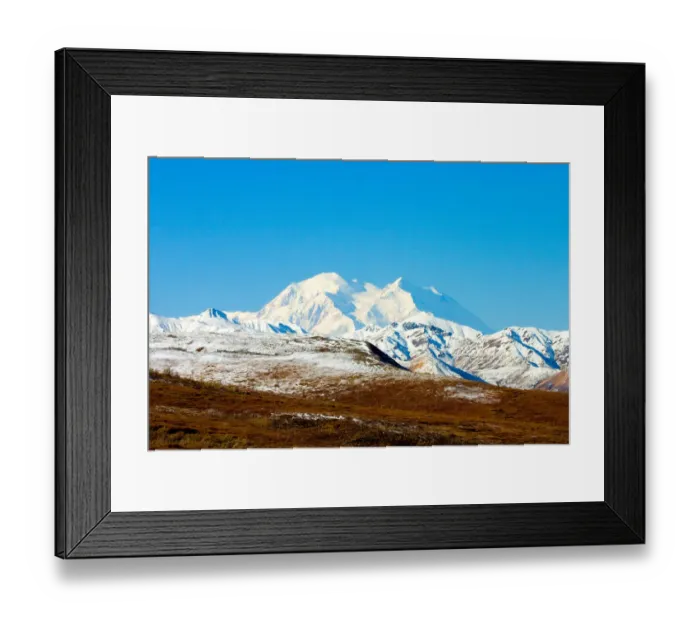 Framed Print : N. A. USA, Alaska. Mt. McKinley in Denali National Park