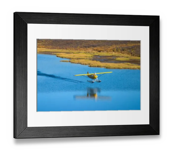 Framed Print : N. A. USA, Alaska. Float plane on lake along the Denali Highway Framed Print : N. A. USA, Alaska. Float plane on lake along the Denali Highway