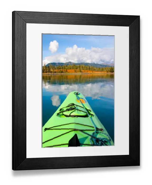 Framed Print : N. A. USA, Alaska. Kayaking in and around Columbia Glacier Framed Print : N. A. USA, Alaska. Kayaking in and around Columbia Glacier