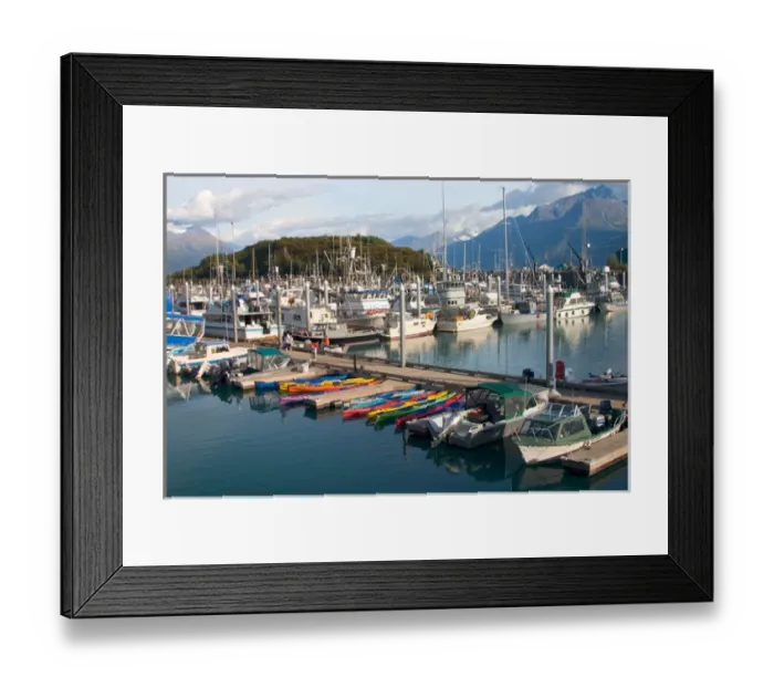 Framed Print : N. A. USA, Alaska. Valdez harbor Framed Print : N. A. USA, Alaska. Valdez harbor