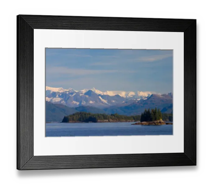 Framed Print : N. A. USA, Alaska. The view from the ferry in Prince William Sound between Valdez and Whittier Framed Print : N. A. USA, Alaska. The view from the ferry in Prince William Sound between Valdez and Whittier