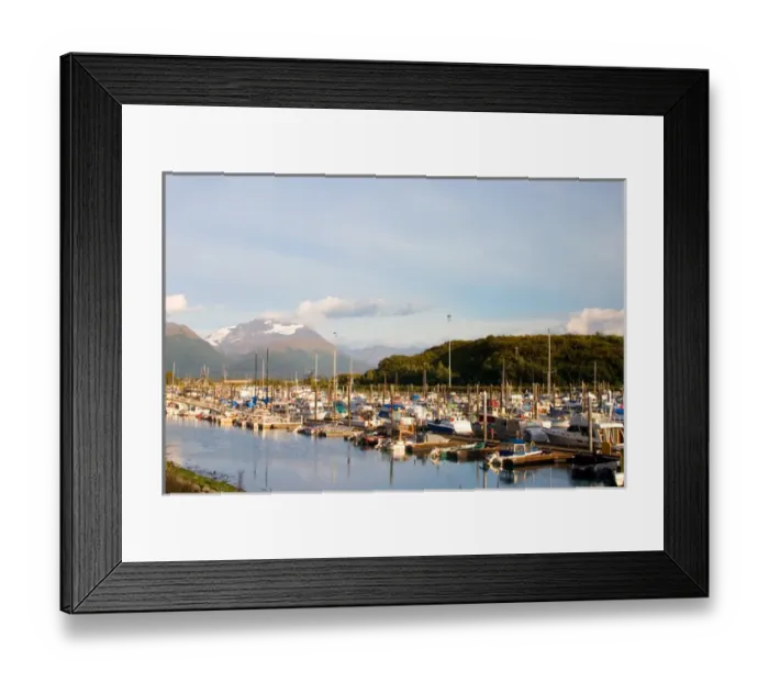 Framed Print : N. A. USA, Alaska. The boats in Valdez harbor Framed Print : N. A. USA, Alaska. The boats in Valdez harbor