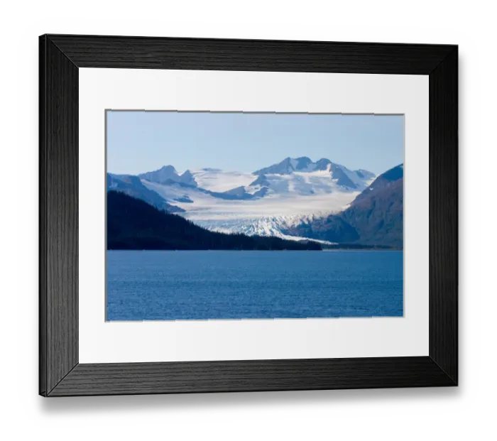 Framed Print : N. A. USA, Alaska. A view of icefields from the ferry near Whittier, Alaska in Prince