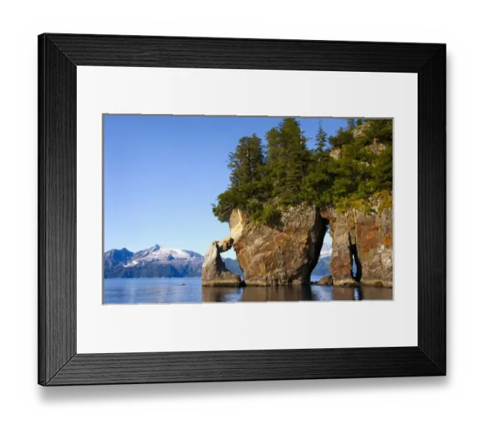 Framed Print : Three Hole Point in Aialik Bay in Kenai Fjords National Park Alaska Framed Print : Three Hole Point in Aialik Bay in Kenai Fjords National Park Alaska