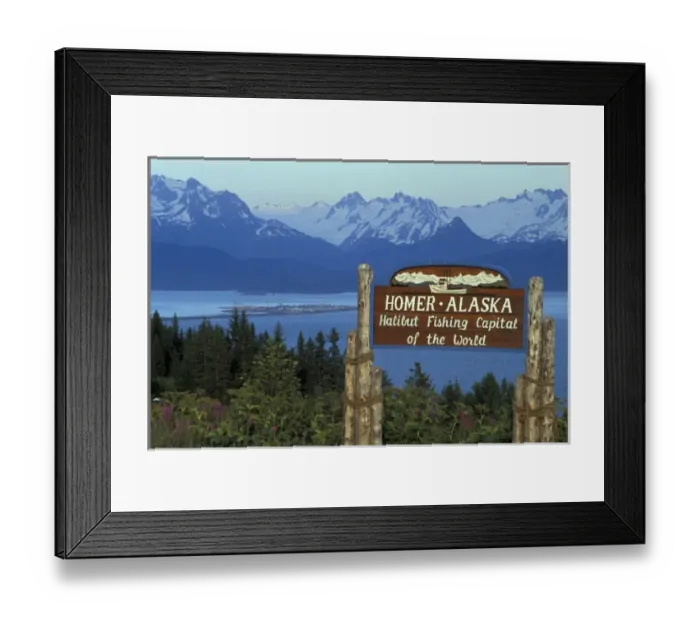 Framed Print : Homer, AK. Kenai Peninsula. Homer is the halibut capital of the world Framed Print : Homer, AK. Kenai Peninsula. Homer is the halibut capital of the world