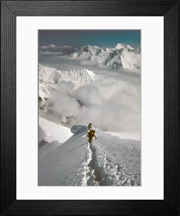 Framed Print : North America, USA, Alaska, Mt. McKinley, mountaineers Framed Print : North America, USA, Alaska, Mt. McKinley, mountaineers