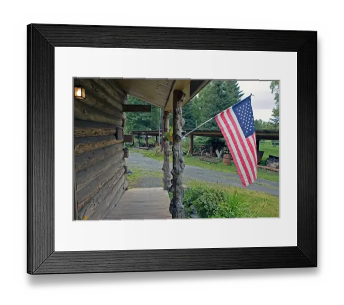 Framed Print : Restored settlement of Hope, Alaska, a town established in the Kenai Peninsula during Framed Print : Restored settlement of Hope, Alaska, a town established in the Kenai Peninsula during