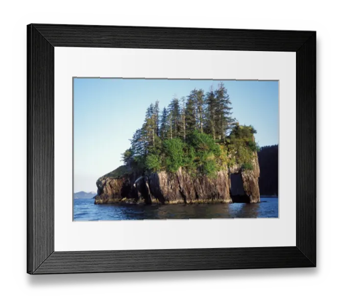 Framed Print : sea stack in Kenai Fjords National Park, Alaska Framed Print : sea stack in Kenai Fjords National Park, Alaska