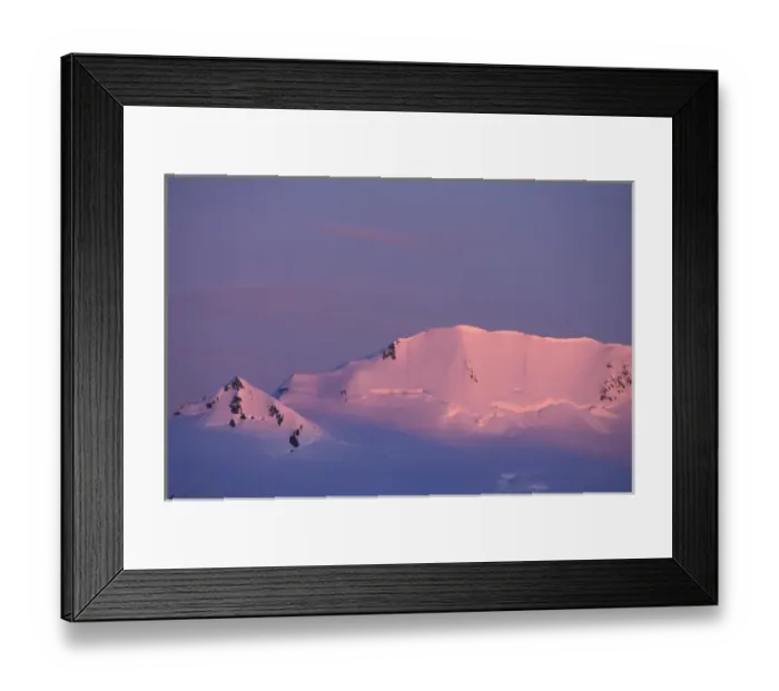 Framed Print : sunset on the peaks above Exit Glacier, Kenai Fjords National Park, Alaska Framed Print : sunset on the peaks above Exit Glacier, Kenai Fjords National Park, Alaska