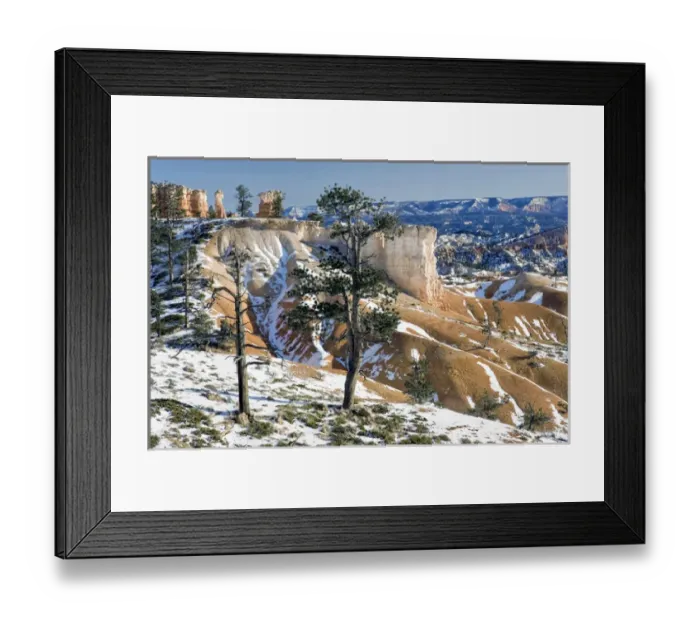 Framed Print : USA, Utah, Bryce Canyon National Park. In winter