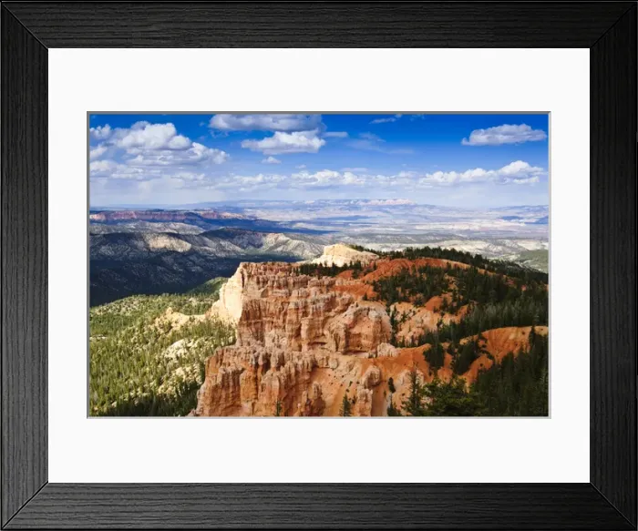 Framed Print : The Cathedral and Fairy Castle - Bryce Canyon - Bryce National Park, UT Framed Print : The Cathedral and Fairy Castle - Bryce Canyon - Bryce National Park, UT
