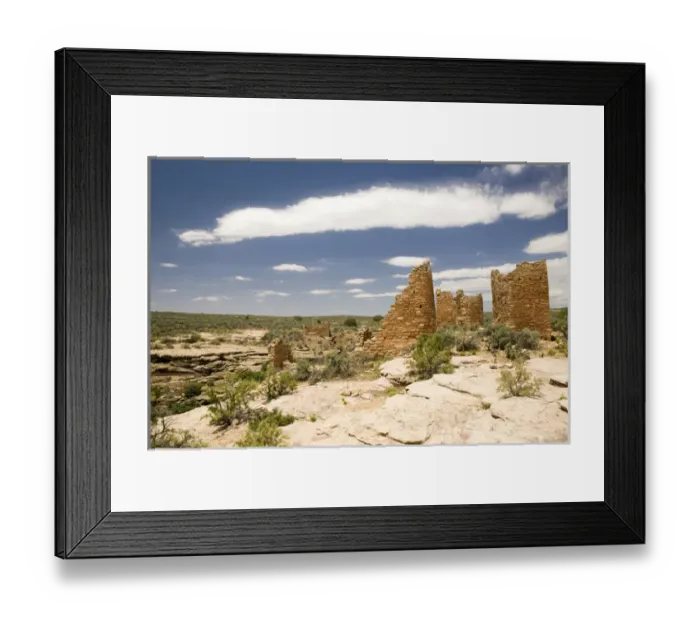 Framed Print : Archaeological site of Hovenweep National Monument in Mesa Verde County, Utah. Native Framed Print : Archaeological site of Hovenweep National Monument in Mesa Verde County, Utah. Native