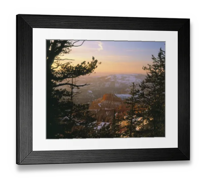 Framed Print : CEDAR BREAKS NATIONAL MONUMENT, UTAH. USA. Cedar Breaks at sunset in winter Framed Print : CEDAR BREAKS NATIONAL MONUMENT, UTAH. USA. Cedar Breaks at sunset in winter
