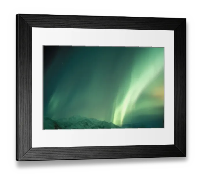Framed Print : northern lights, Aurora borealis, over the southside foothills of the Brooks range Framed Print : northern lights, Aurora borealis, over the southside foothills of the Brooks range