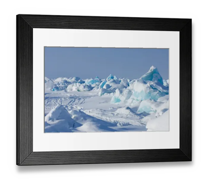 Framed Print : jumbled up ice and snow mobile tracks in the frozen Chuckchi Sea, off Point Barrow Framed Print : jumbled up ice and snow mobile tracks in the frozen Chuckchi Sea, off Point Barrow