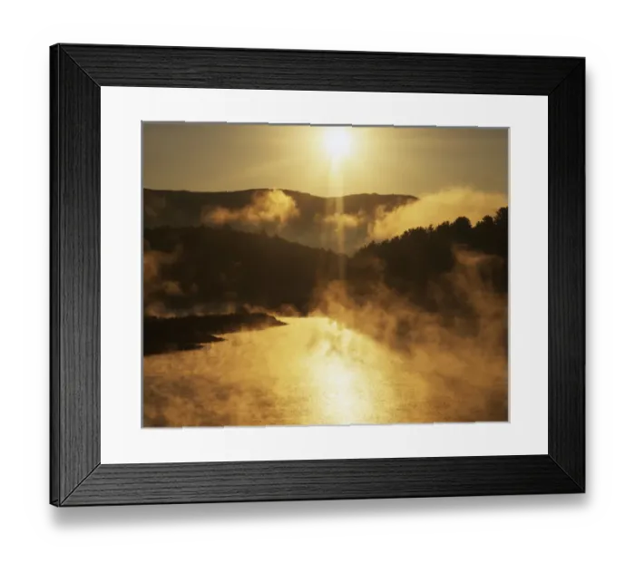 Framed Print : USA, Vermont, Little River State Park, Lake Waterbury, Sunrise Framed Print : USA, Vermont, Little River State Park, Lake Waterbury, Sunrise
