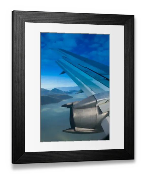 Framed Print : USA-ALASKA-Southeast Alaska-INSIDE PASSAGE: Aerial View of Inside Passage Landscape Framed Print : USA-ALASKA-Southeast Alaska-INSIDE PASSAGE: Aerial View of Inside Passage Landscape