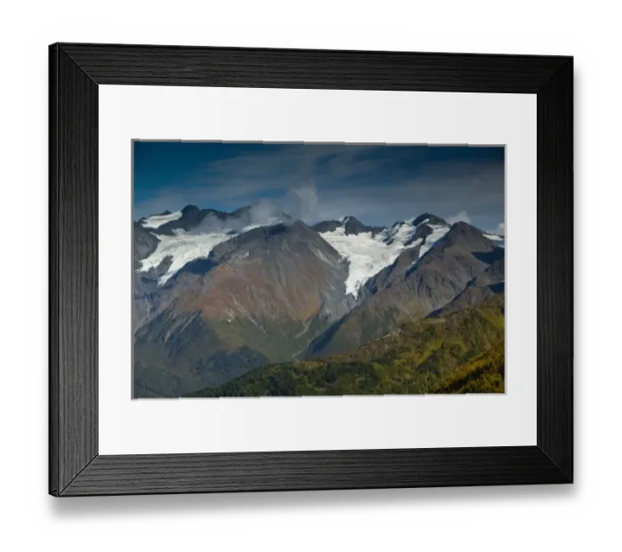 Framed Print : USA-ALASKA-Anchorage Area-GIRDWOOD: Chugach Mountains from Mt. Alyeska / Fall Framed Print : USA-ALASKA-Anchorage Area-GIRDWOOD: Chugach Mountains from Mt. Alyeska / Fall