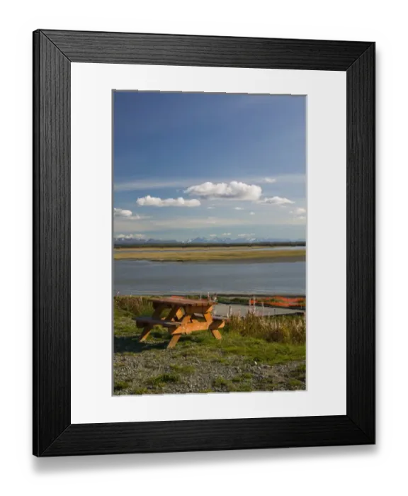Framed Print : USA-ALASKA-KENAI PENINSULA-KENAI: The Bluff Overlooking the Mouth of the Kenai Framed Print : USA-ALASKA-KENAI PENINSULA-KENAI: The Bluff Overlooking the Mouth of the Kenai