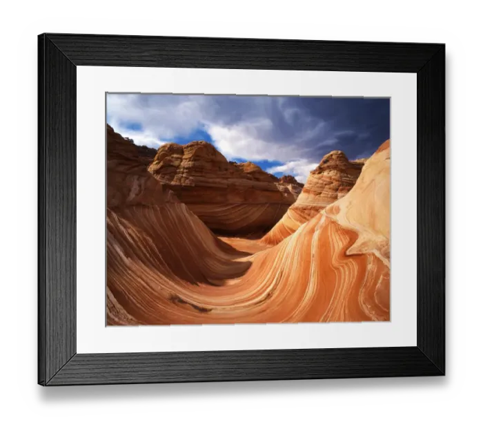 Framed Print : USA, Arizona, Paria Canyon, The Wave formation in Coyote Buttes Framed Print : USA, Arizona, Paria Canyon, The Wave formation in Coyote Buttes