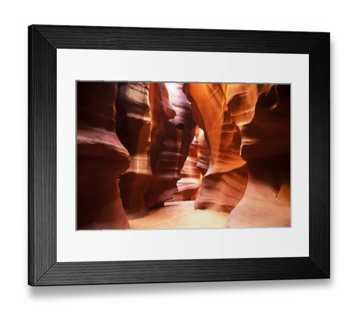 Framed Print : Antelope Canyon Silhouettes in Page, Arizona Framed Print : Antelope Canyon Silhouettes in Page, Arizona