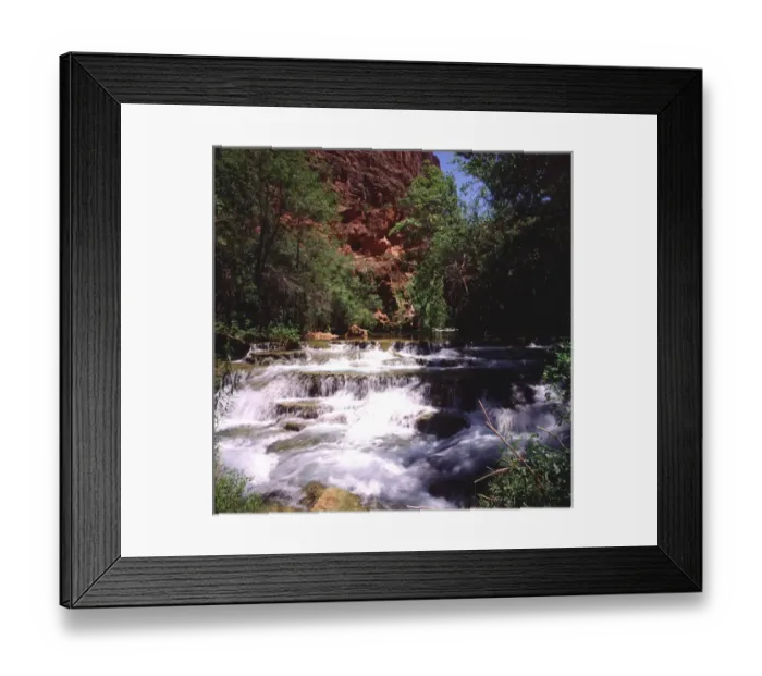Framed Print : NA, USA, Arizona. Grand Canyon National Park. Beaver Falls of Havasu Creek